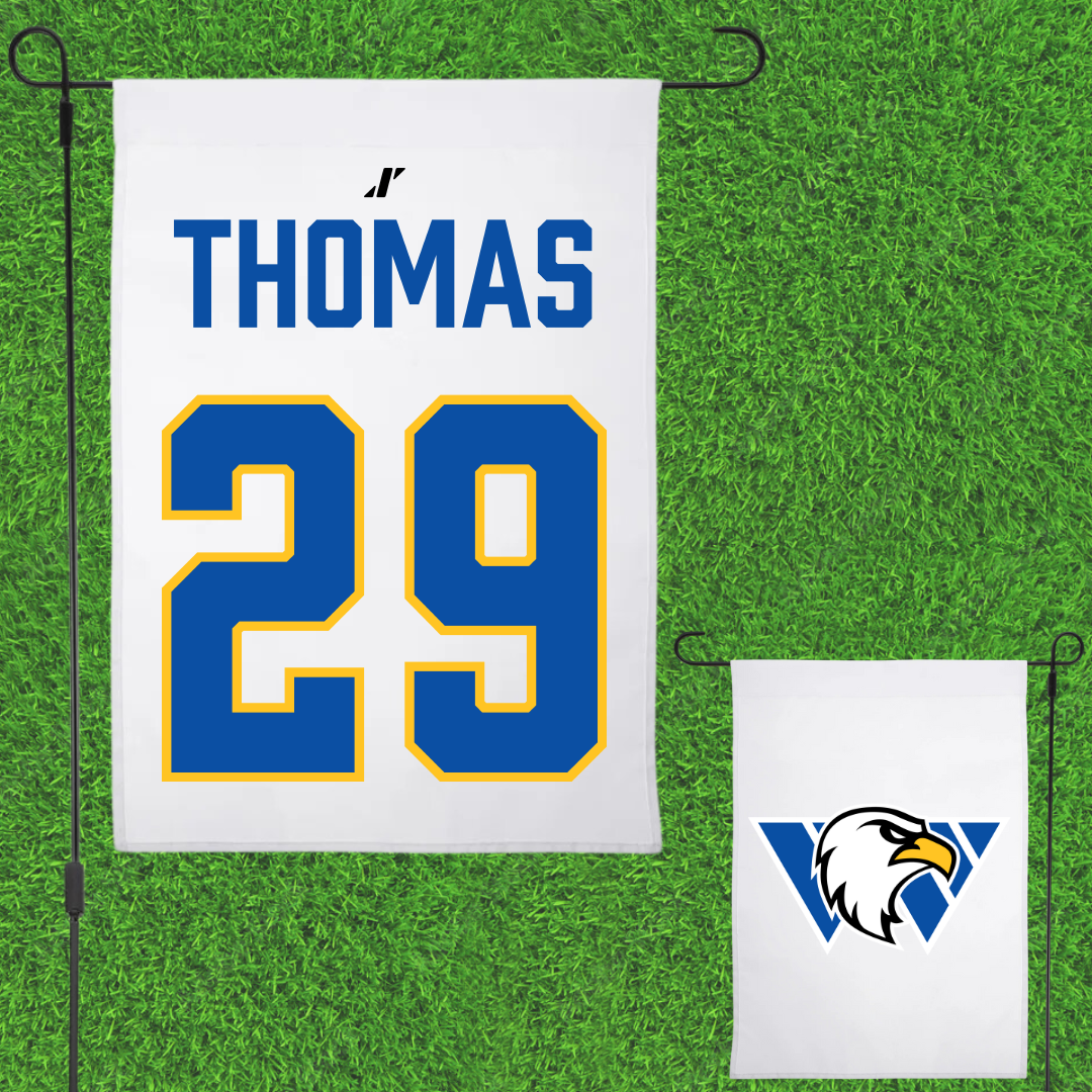 Williams Baptist University Softball White Garden Flag - #29 Paige Thomas