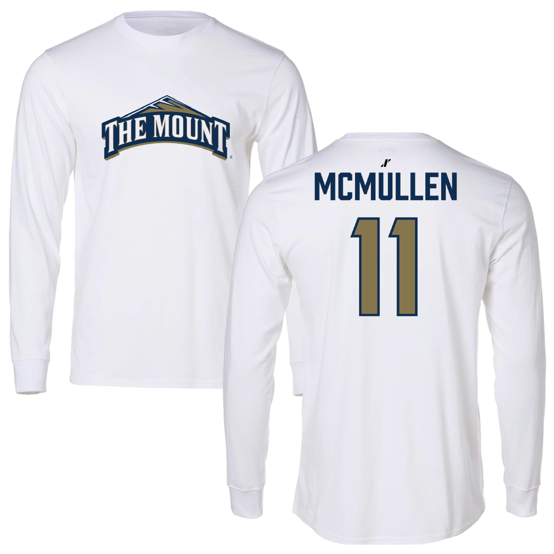 Mount St. Mary's University Bowling White Long Sleeve - #11 Kayleigh McMullen
