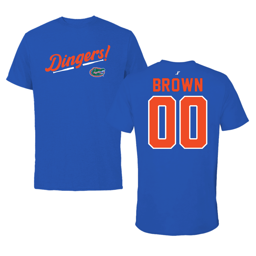 University of Florida Softball Blue Dingers Performance Tee - #00 Ava Brown
