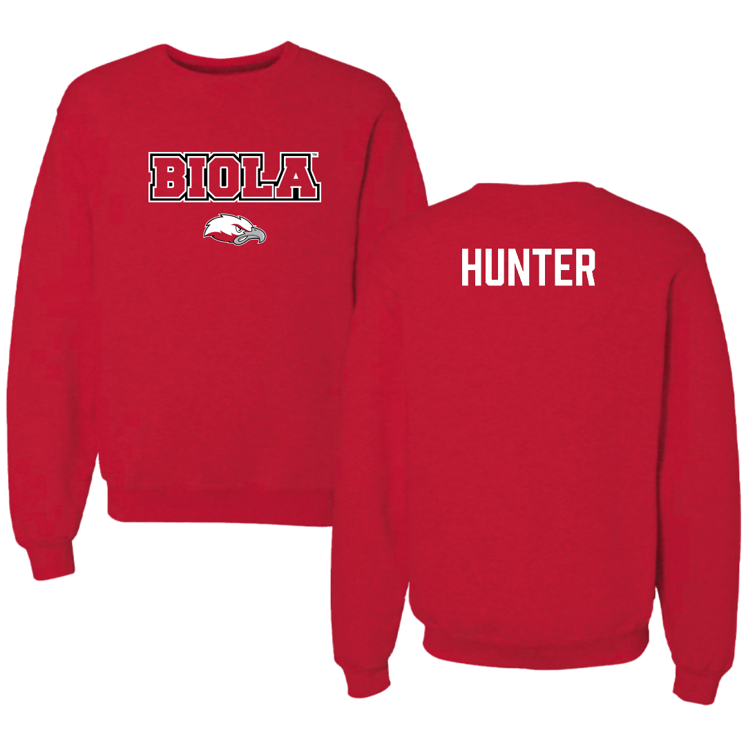 Biola University TF and XC Red Crewneck - Caden Hunter