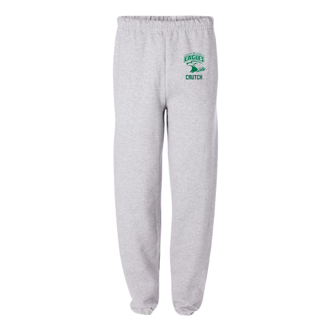 Central Methodist University Football Light Gray Sweatpants - #00 Elijah Crutch