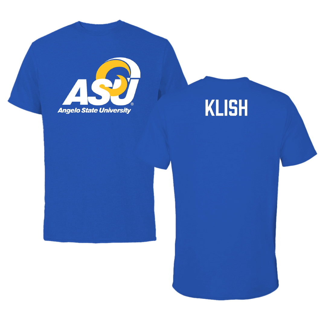Angelo State University TF and XC Blue Tee - Coy Klish