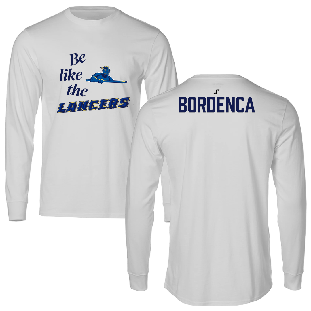 Worcester State University TF and XC Light Gray Be Like Us Performance Long Sleeve - Leah Bordenca