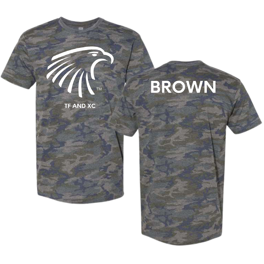 Embry-Riddle Aeronautical University TF and XC Vintage Camo Tee - Derick Brown