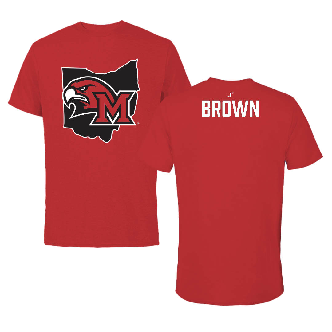 Miami University (Ohio) TF and XC Red State Performance Tee - R'Monee Brown