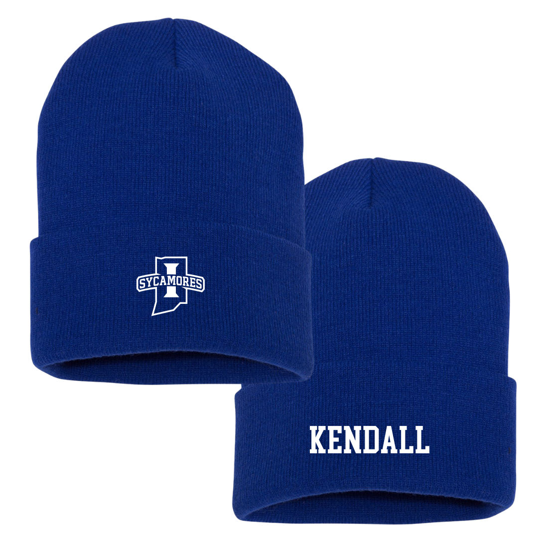 Indiana State University Volleyball (W) Blue Beanie - #14 Curry Kendall