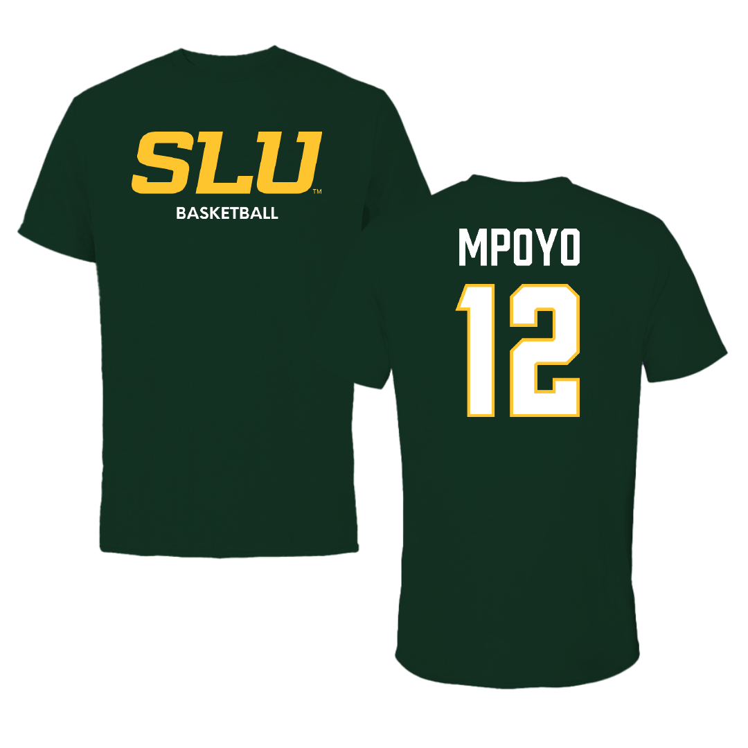 Southeastern Louisiana University Basketball (M) Forest Green Tee - #12 Joe Mpoyo
