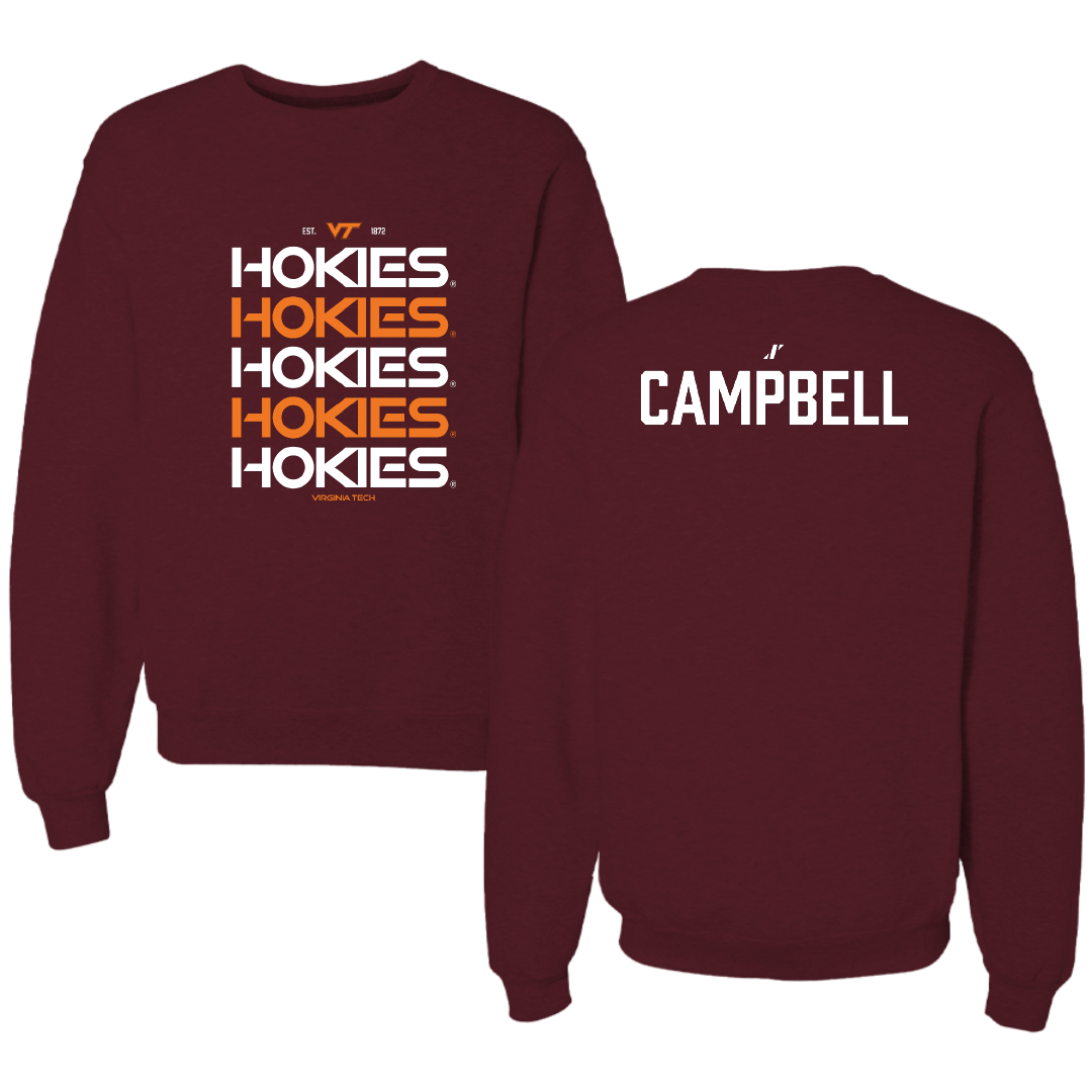 Virginia Tech Wrestling Maroon General Crewneck - Dillon Campbell