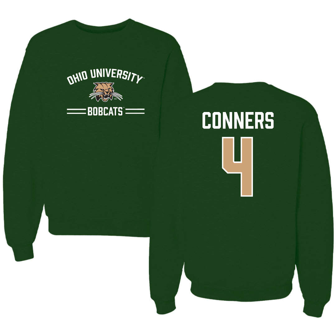Ohio University Basketball Forest Green General Crewneck - #4 Dior Conners
