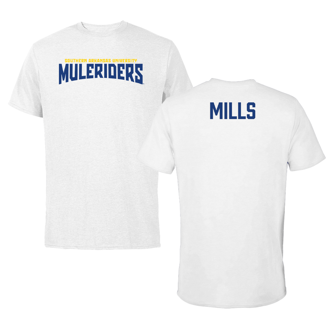 Southern Arkansas University Football White Classic Tee - Peyton Mills