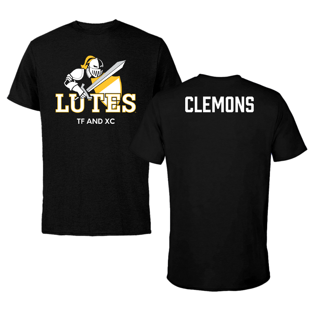 Pacific Lutheran University TF and XC Black Tee - DYhana Clemons