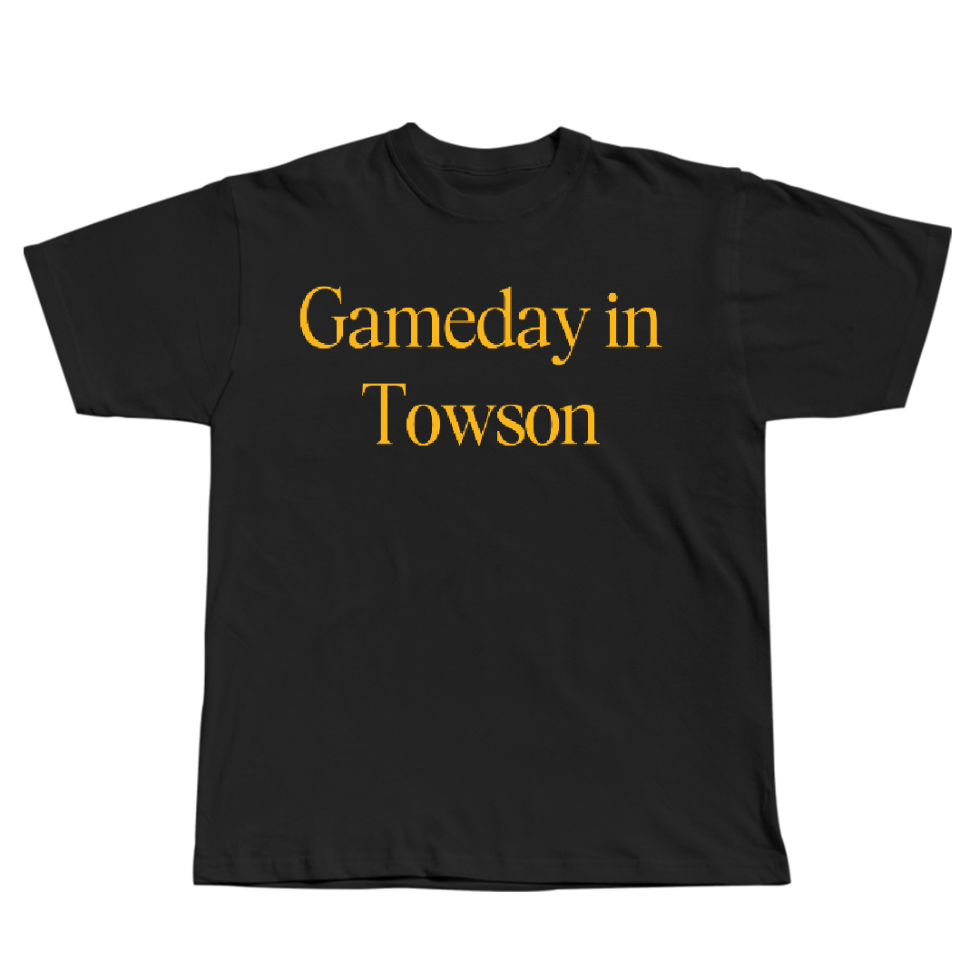 Towson University Football Black Gameday Tee - #38 Jareel Calhoun