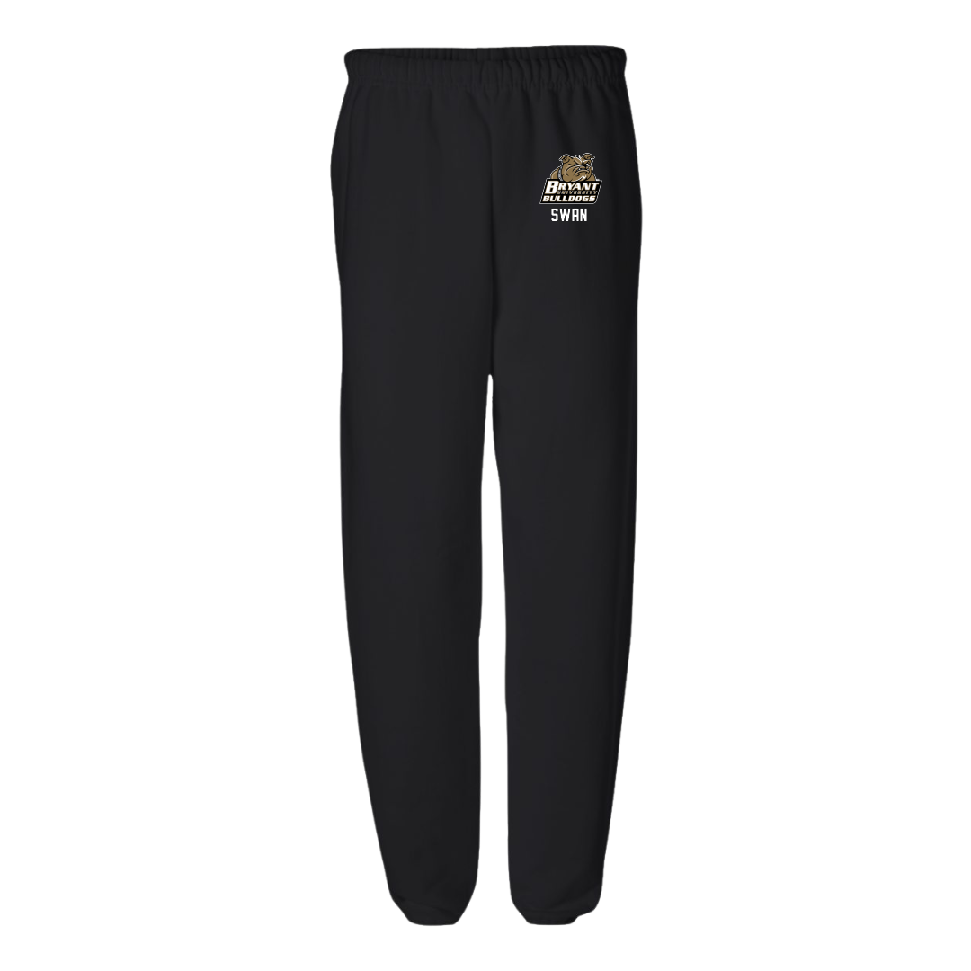 Bryant University Football Black Sweatpants - #63 Sam Swan