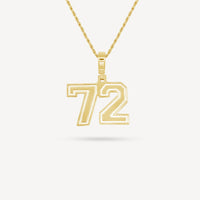 Gold Presidents Pendant and Chain - #72 Caleb Williams