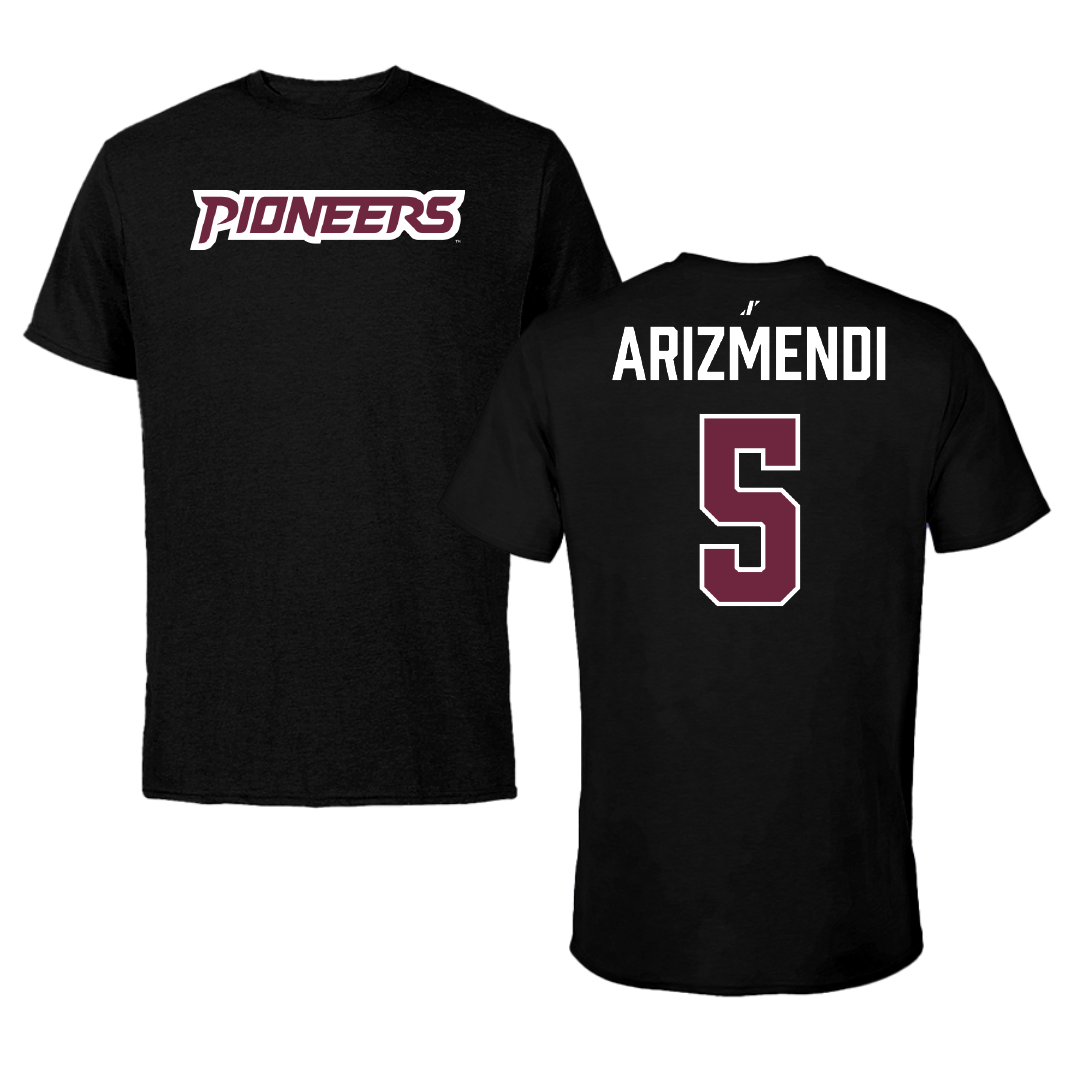 Texas Woman's University Soccer Black Tee - #5 Jaida Arizmendi