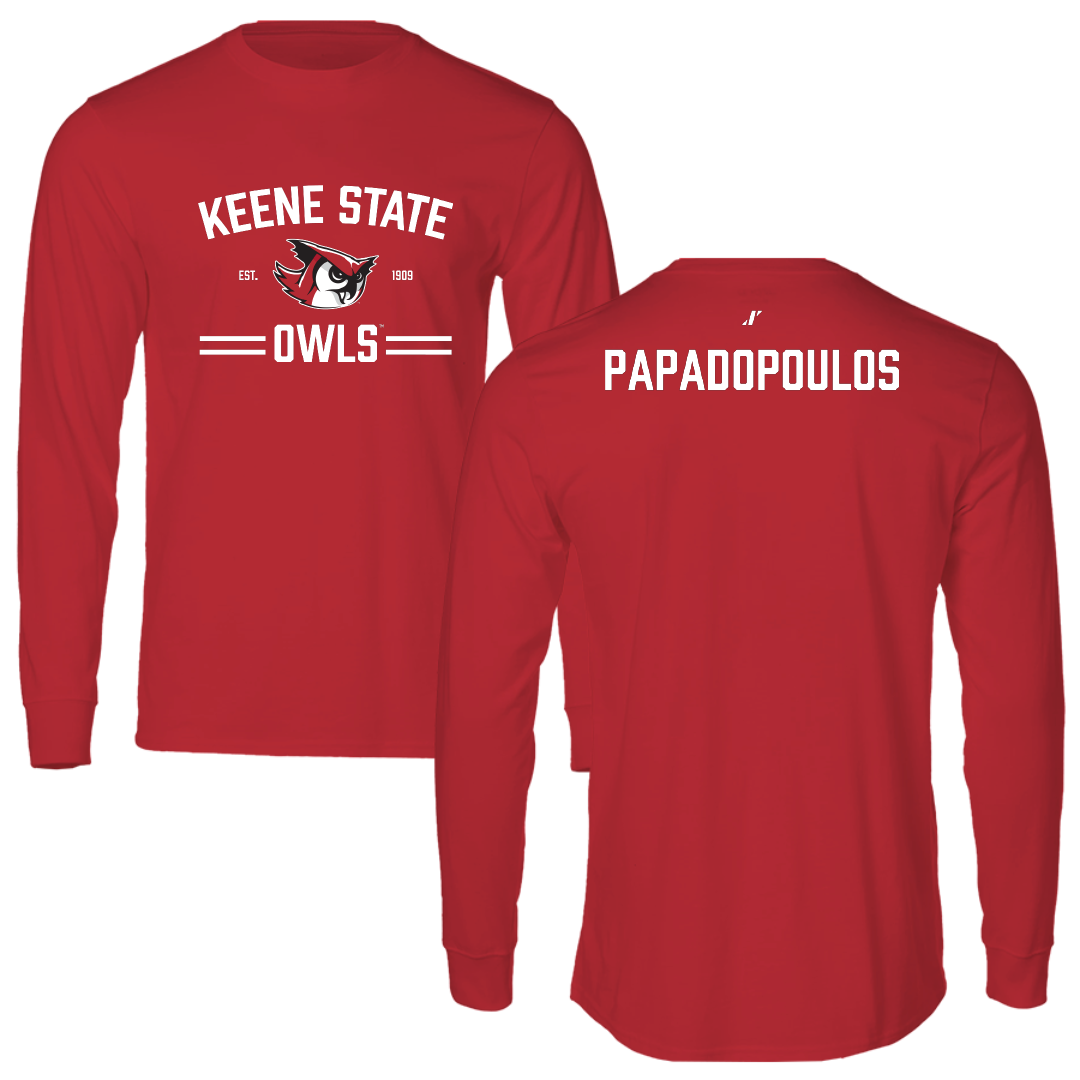 Keene State College TF and XC Red General Long Sleeve - Eleni Papadopoulos