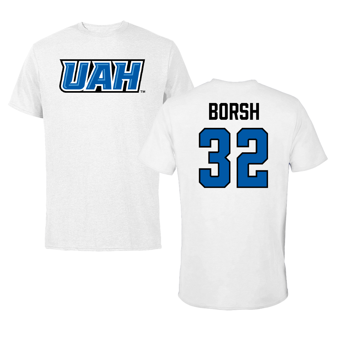 Huntsville Lacrosse (W) White Performance Tee - #32 Dana Borsh