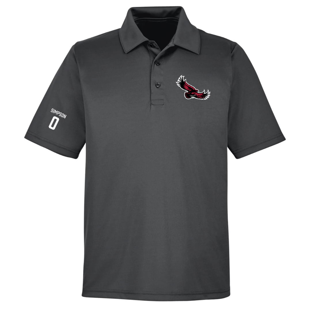 Saint Joseph's University Basketball (M) Dark Gray Polo - #0 Derek Simpson