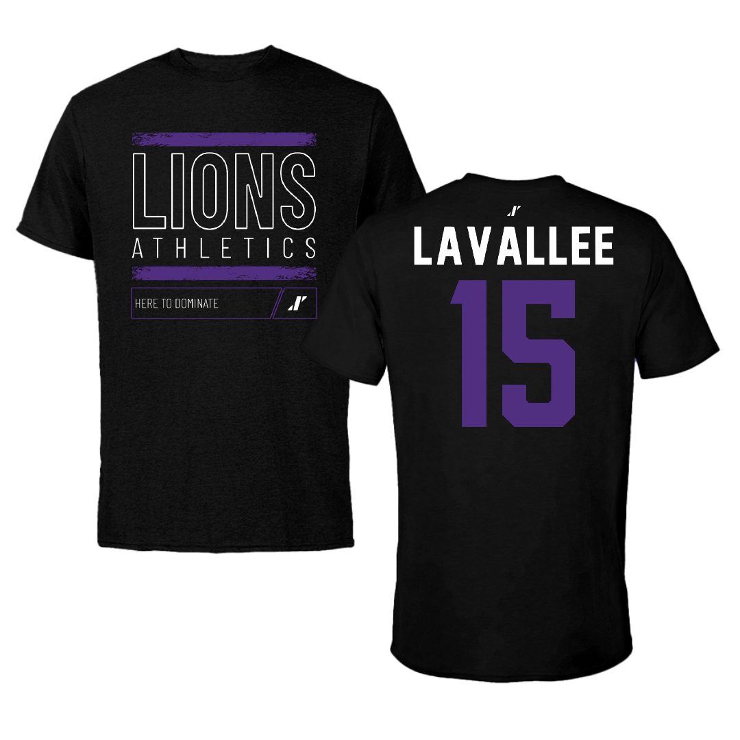 Nelson University Softball Black Dominate Tee - #15 Hayllee Lavallee