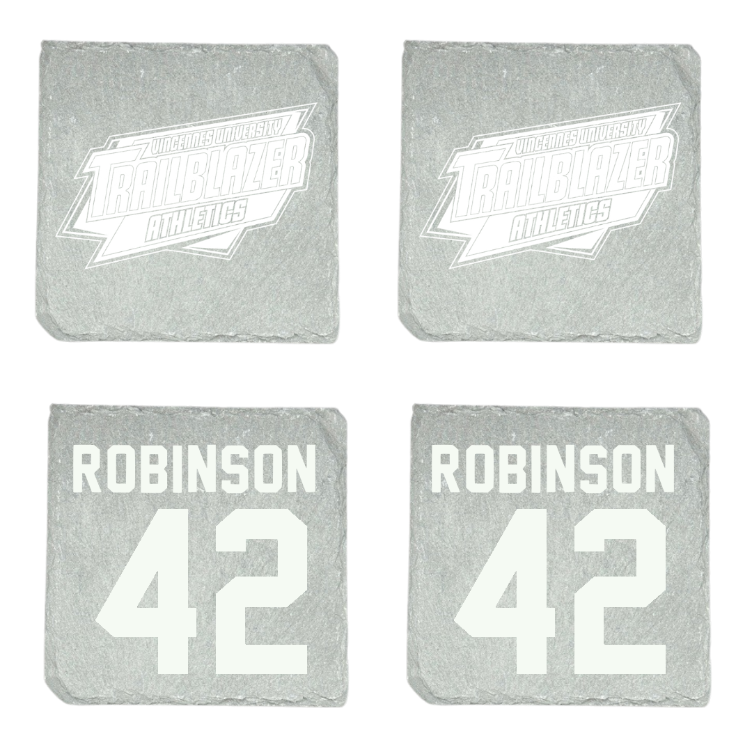 Vincennes University Baseball Stone Coaster (4 Pack)  - #42 Ryan Robinson