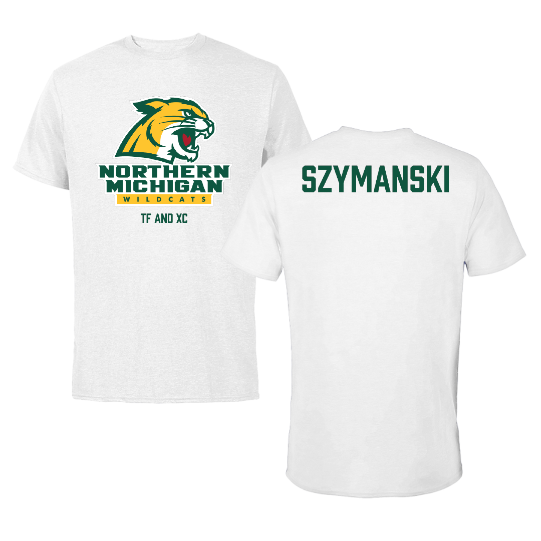 Northern Michigan University TF and XC White Tee - Madi Szymanski