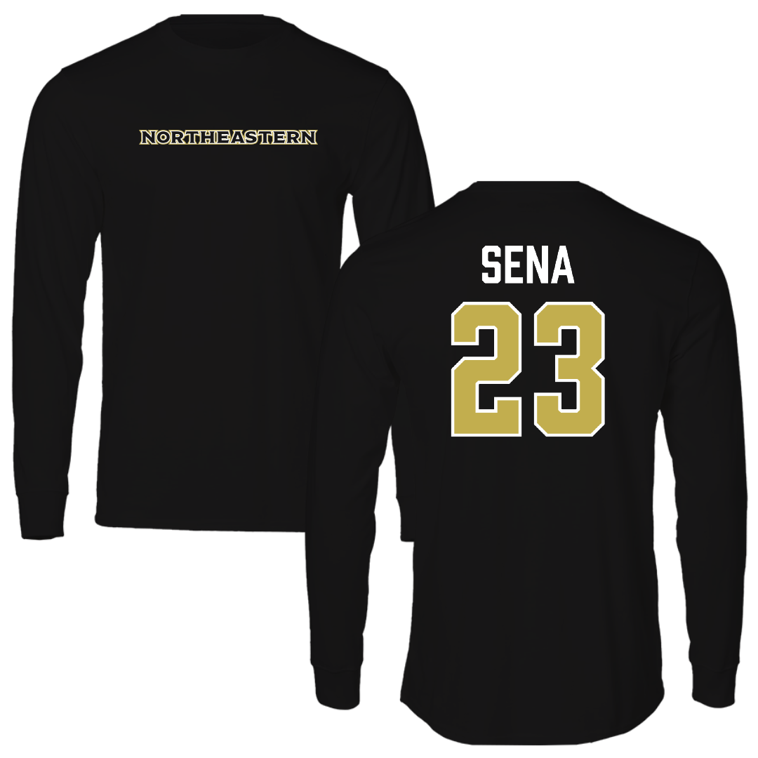 Northeastern Junior College Basketball (W) Black Performance Long Sleeve - #23 Monique Sena