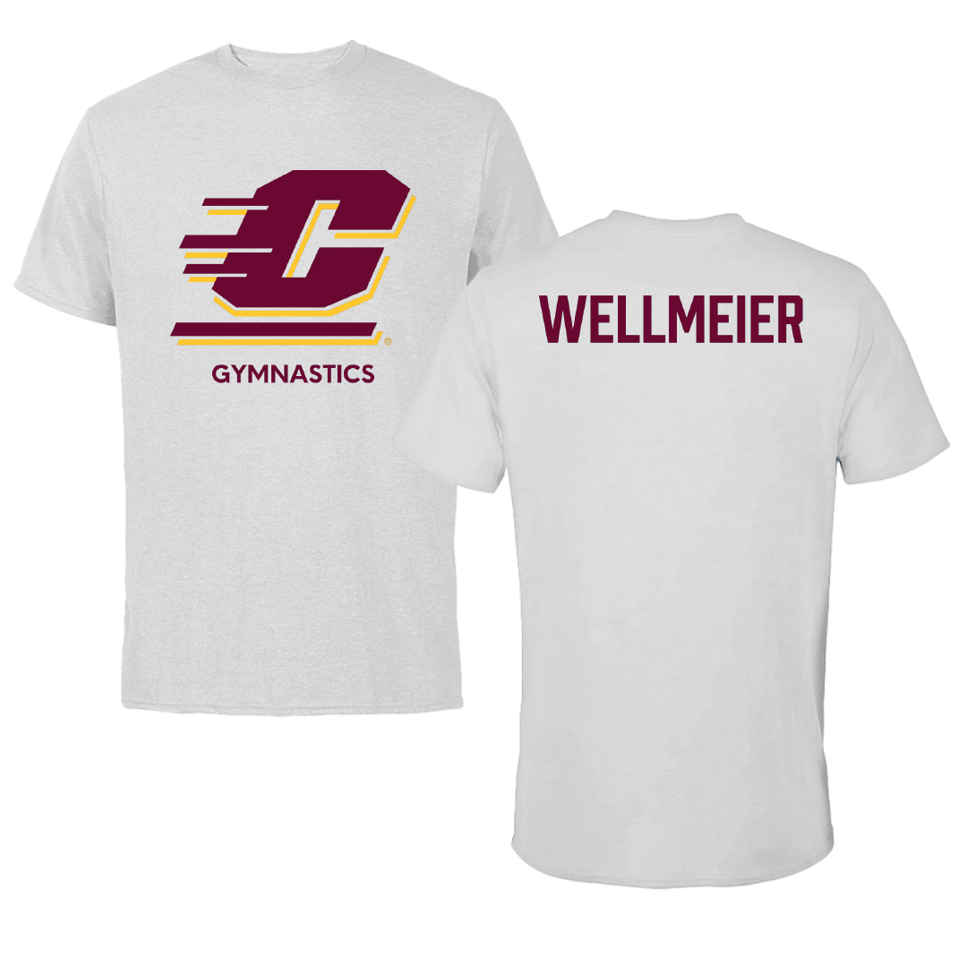 Central Michigan University Gymnastics (W) Light Gray Performance Tee - Ava Wellmeier