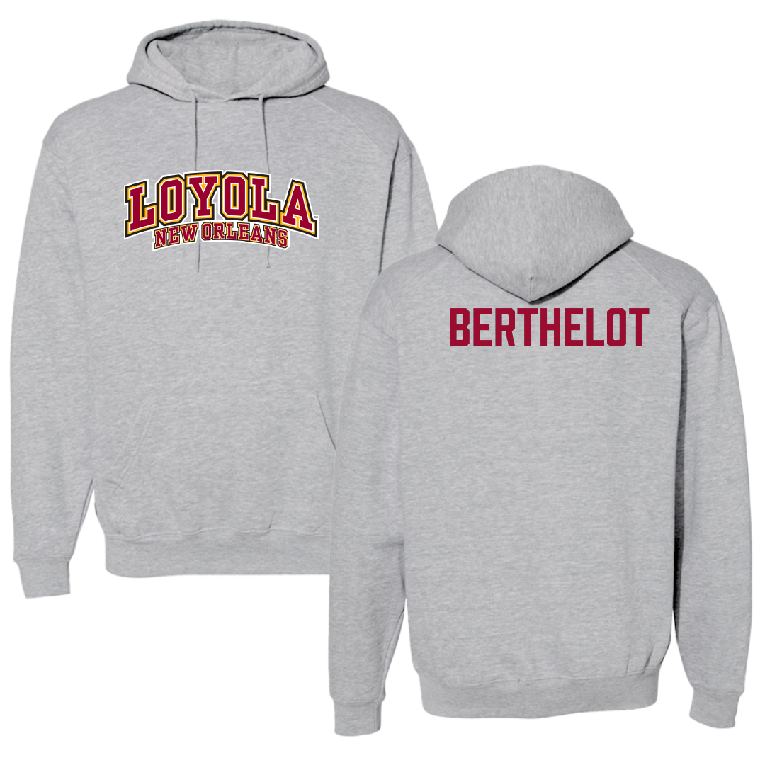 Loyola University New Orleans Dance Sport Gray Hoodie - Saige Berthelot