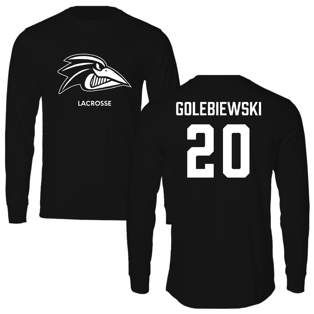 Franklin Pierce University Lacrosse (M) Black Long Sleeve - #20 Ashten Golebiewski