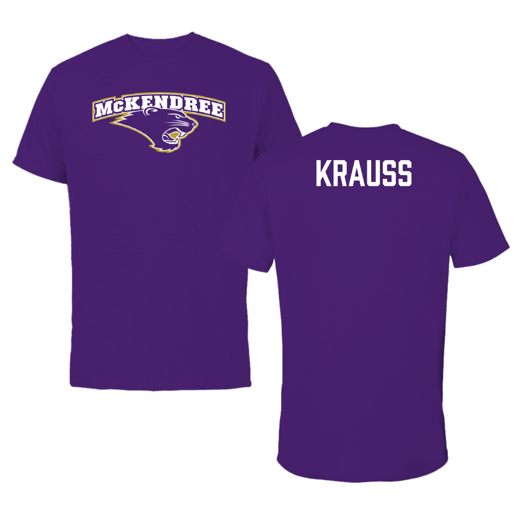 McKendree University Wrestling Purple Performance Tee - Lydia Krauss