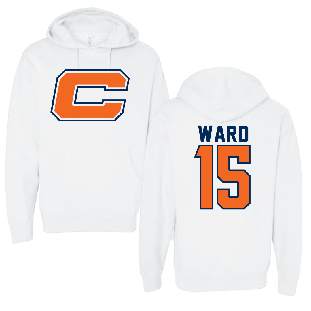 Carroll University Baseball White Hoodie - #15 Thomas Ward