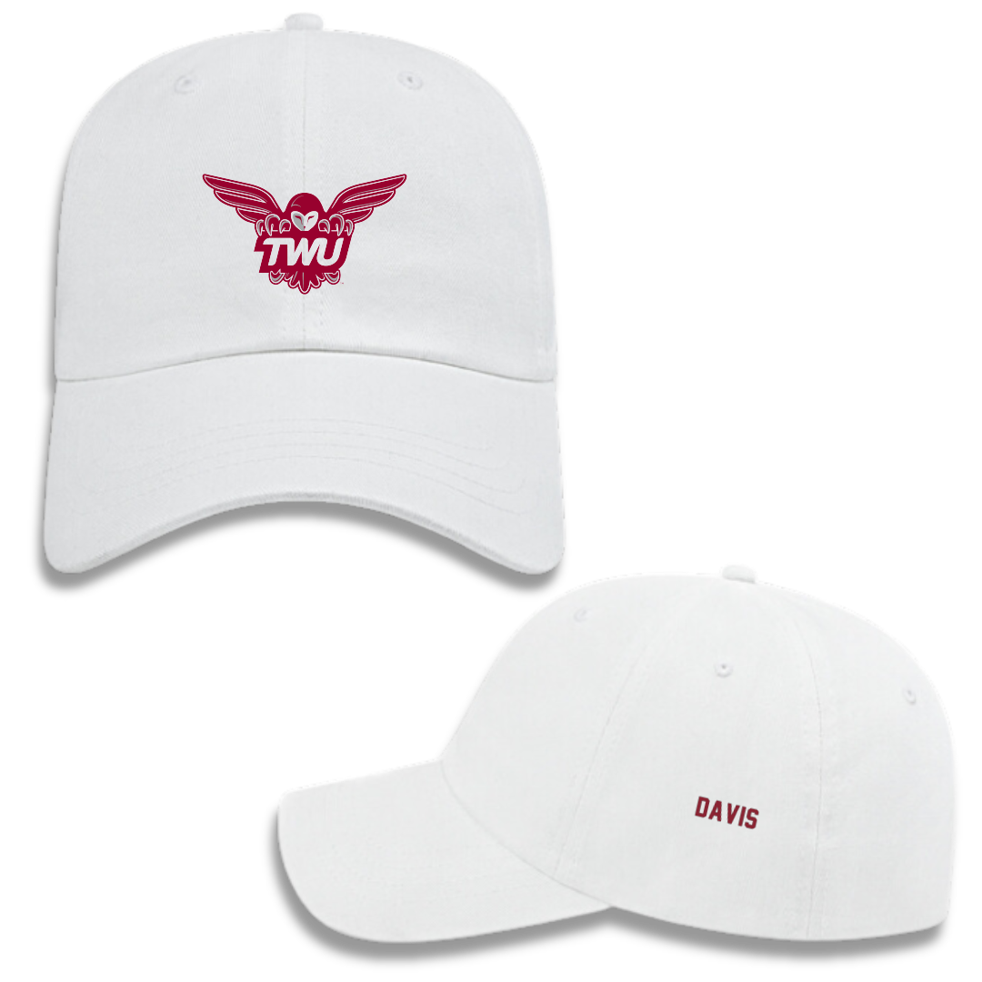 Texas Woman's University Wrestling (W) White Hat - Natalie Davis
