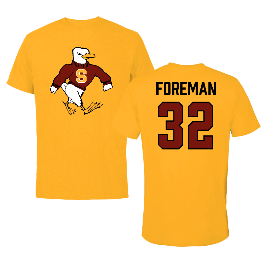 Salisbury University Soccer Gold Tee - #32 Hayle Foreman