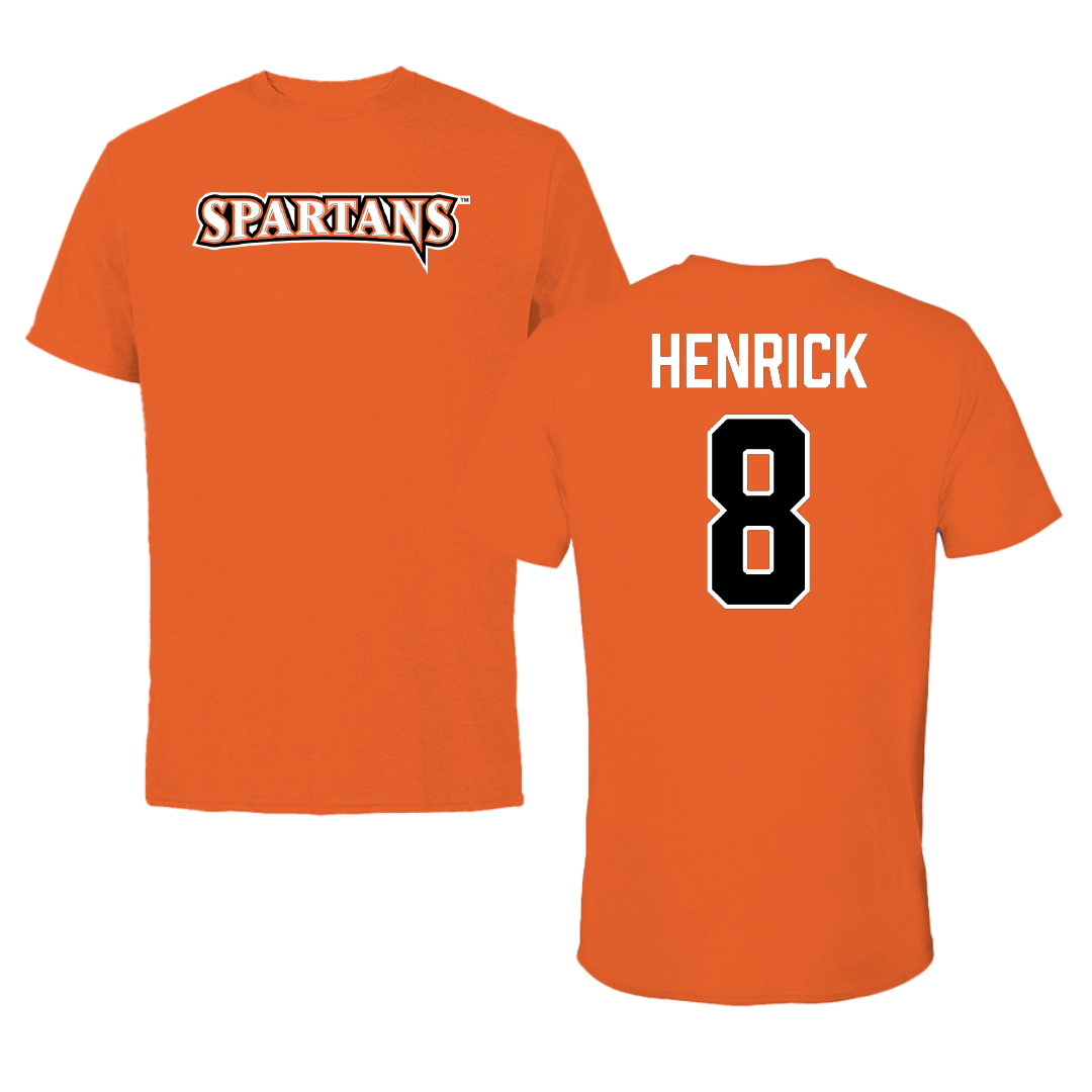 Northampton Community College Baseball Orange Performance Tee - #8 Shane Henrick