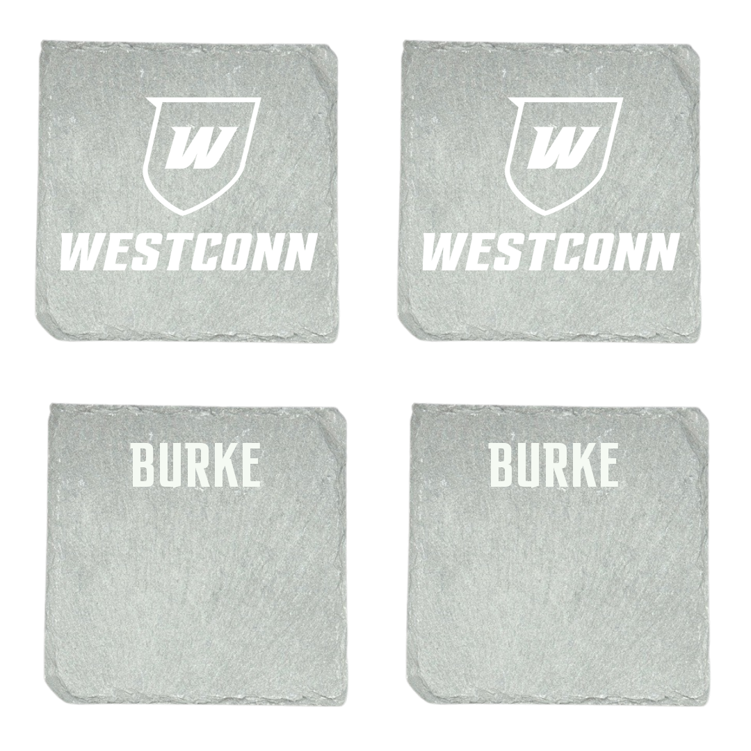 Western Connecticut State University Softball Stone Coaster (4 Pack)  - Finley Burke