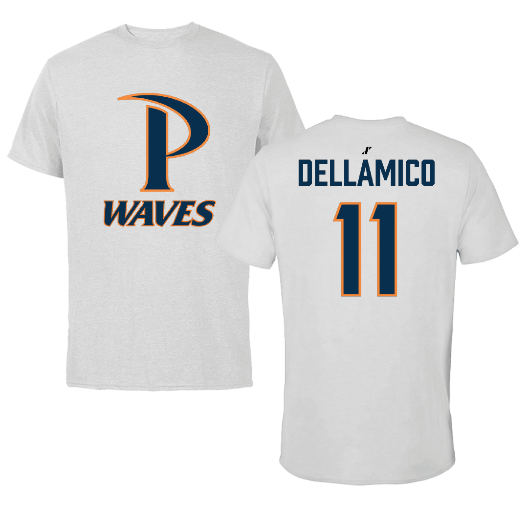 Pepperdine University Baseball Light Gray Tee - #11 James DellAmico