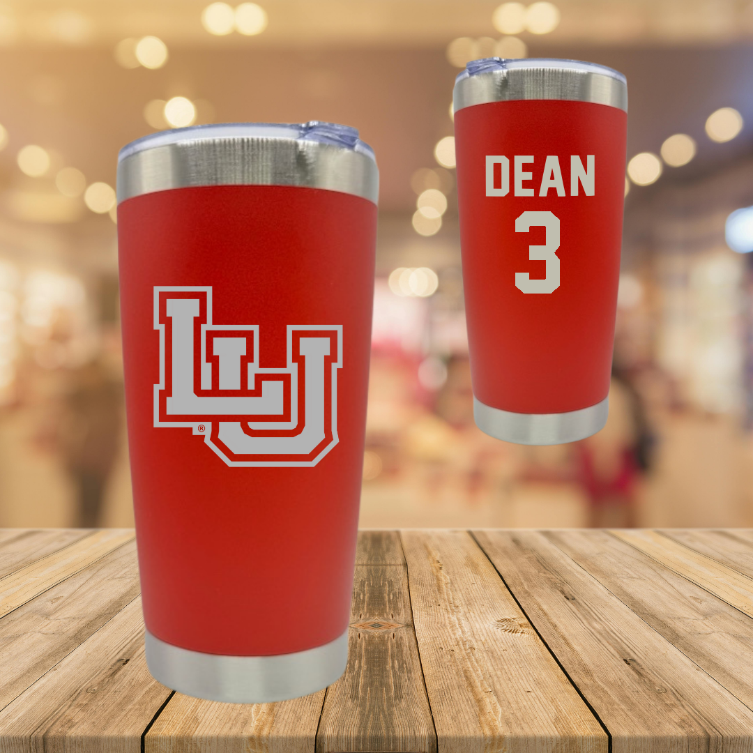 Lamar University Basketball Red Stainless Steel Tumbler - #3 Sabria Dean