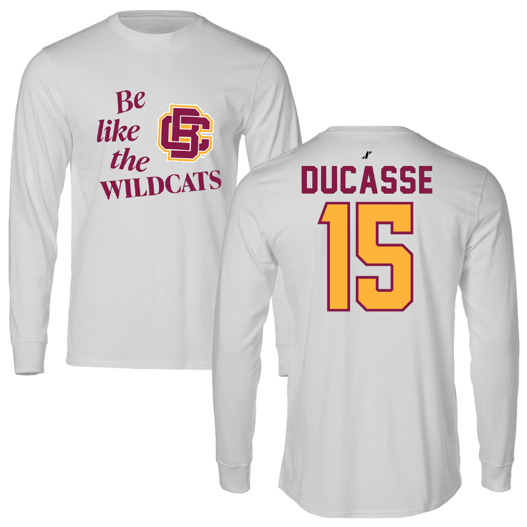 Bethune-Cookman University Baseball Light Gray Be Like Us Long Sleeve - #15 Isaias Ducasse