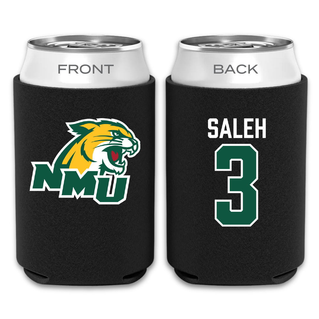 Northern Michigan University Football Black Can Cooler - #3 Adam Saleh