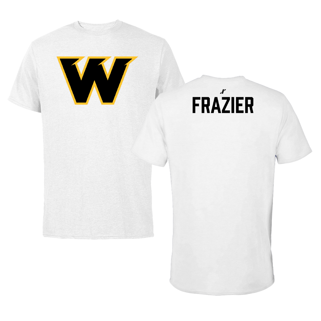 Wayne State College (Nebraska) TF and XC White Performance Tee - Lucas Frazier