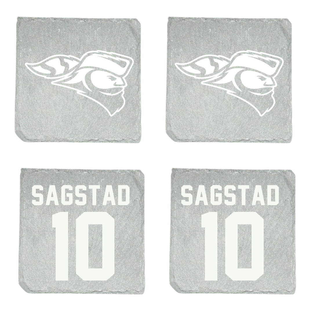 Carroll University Soccer Stone Coaster (4 Pack)  - #10 Mari Sagstad