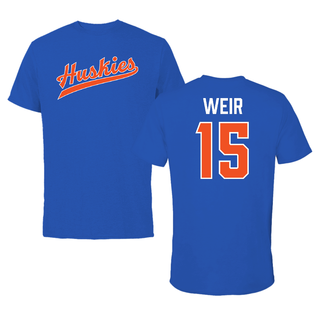 Houston Christian University Football True Royal Performance Tee - #15 Jake Weir