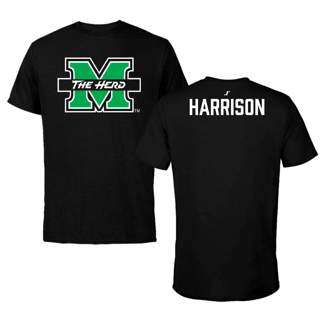 Marshall University TF and XC Black Tee - Nyah Harrison