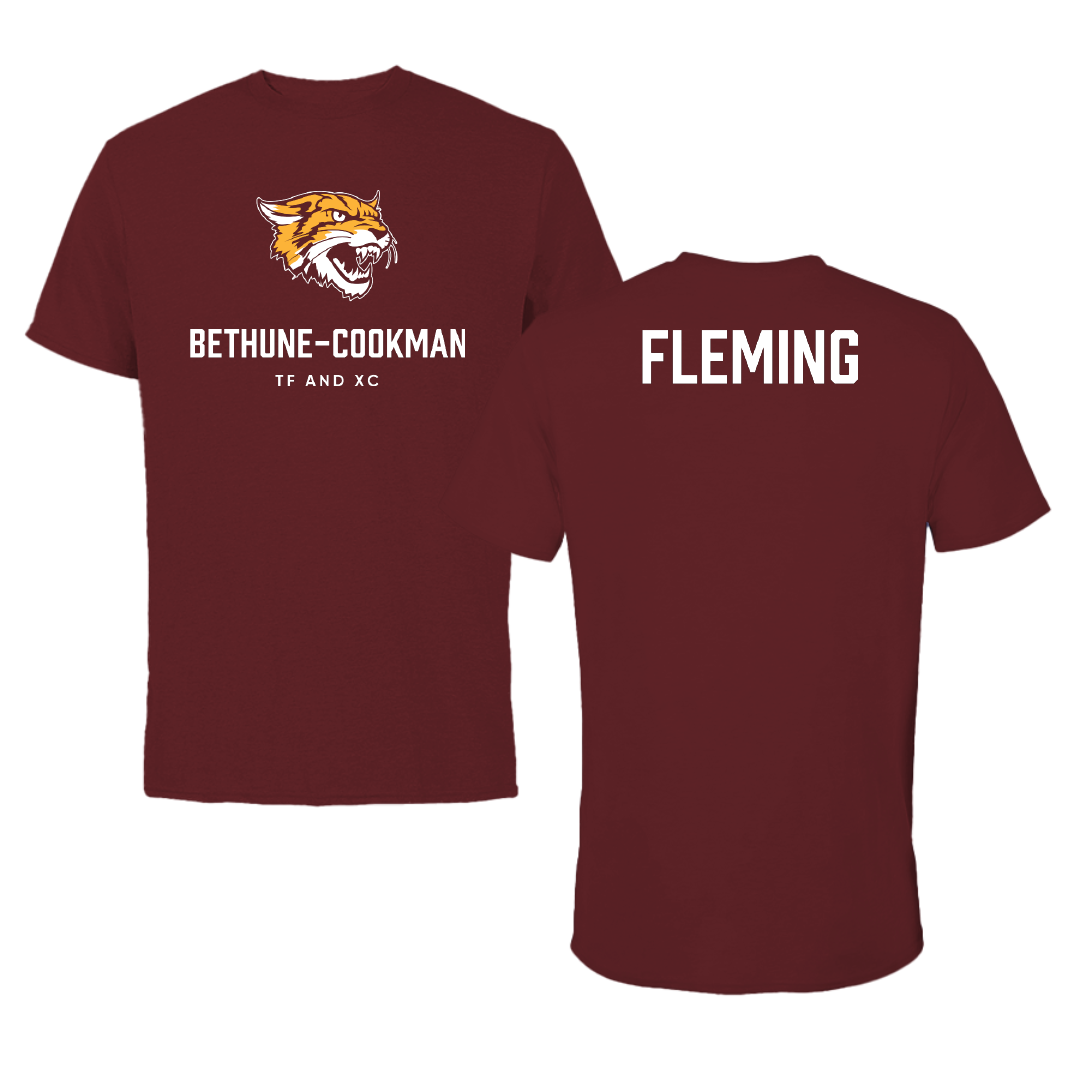 Bethune-Cookman University TF and XC Maroon Tee - Makhii Fleming