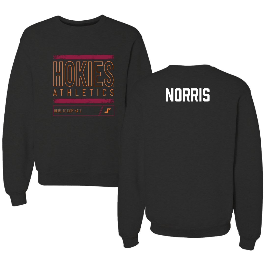 Virginia Tech Dance Black Dominate Crewneck - Brookelyn Norris