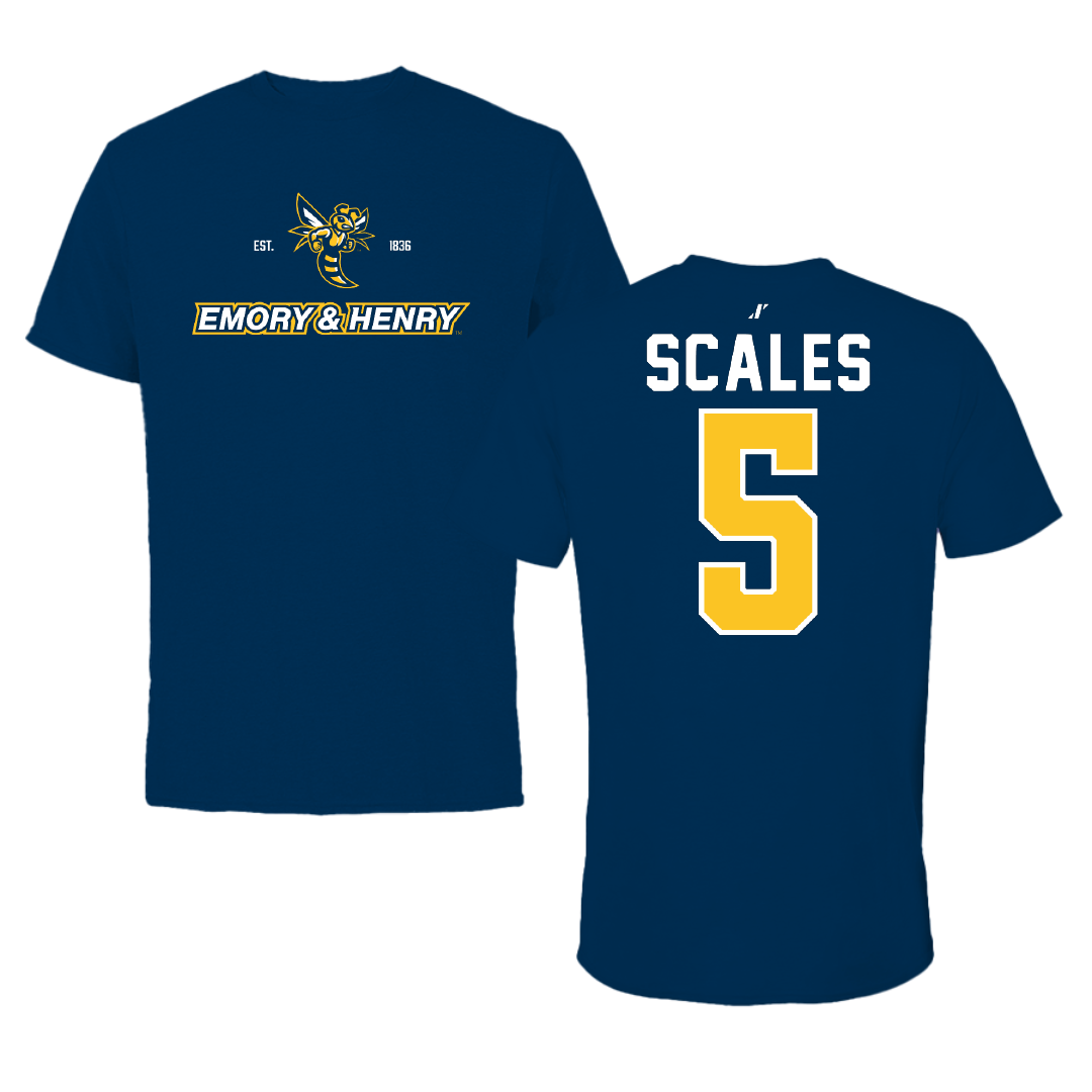Emory & Henry College Soccer Navy General Tee - #5 Kaleea Scales