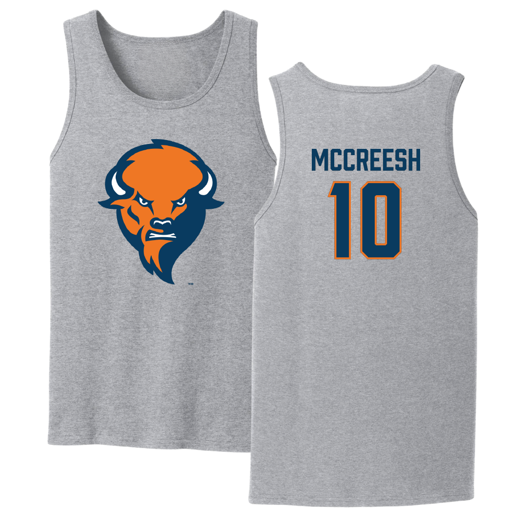 Bucknell University Basketball Sport Gray Tank Top - #10 Brandon McCreesh