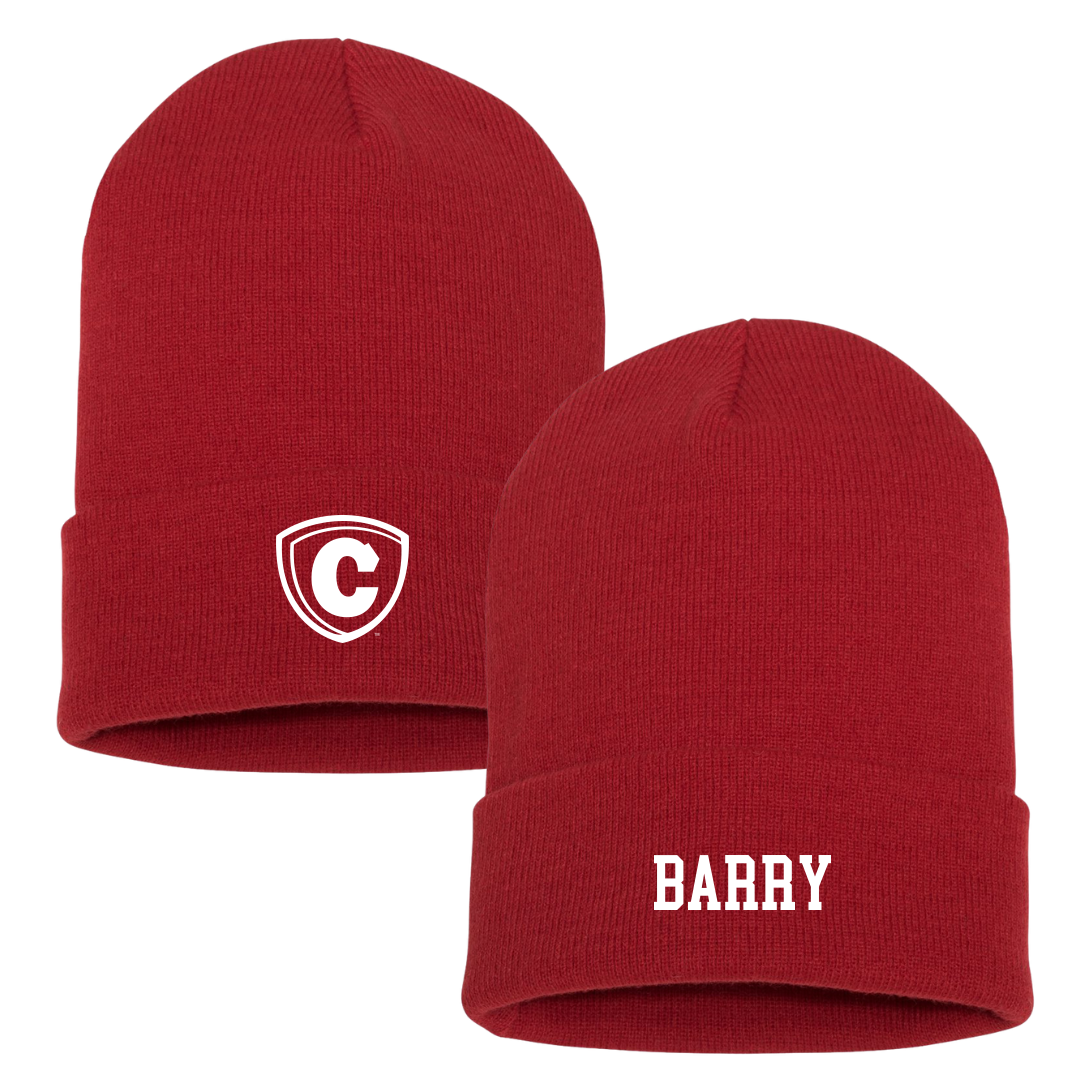 Carthage College Golf (M) Red Beanie - Nick Barry