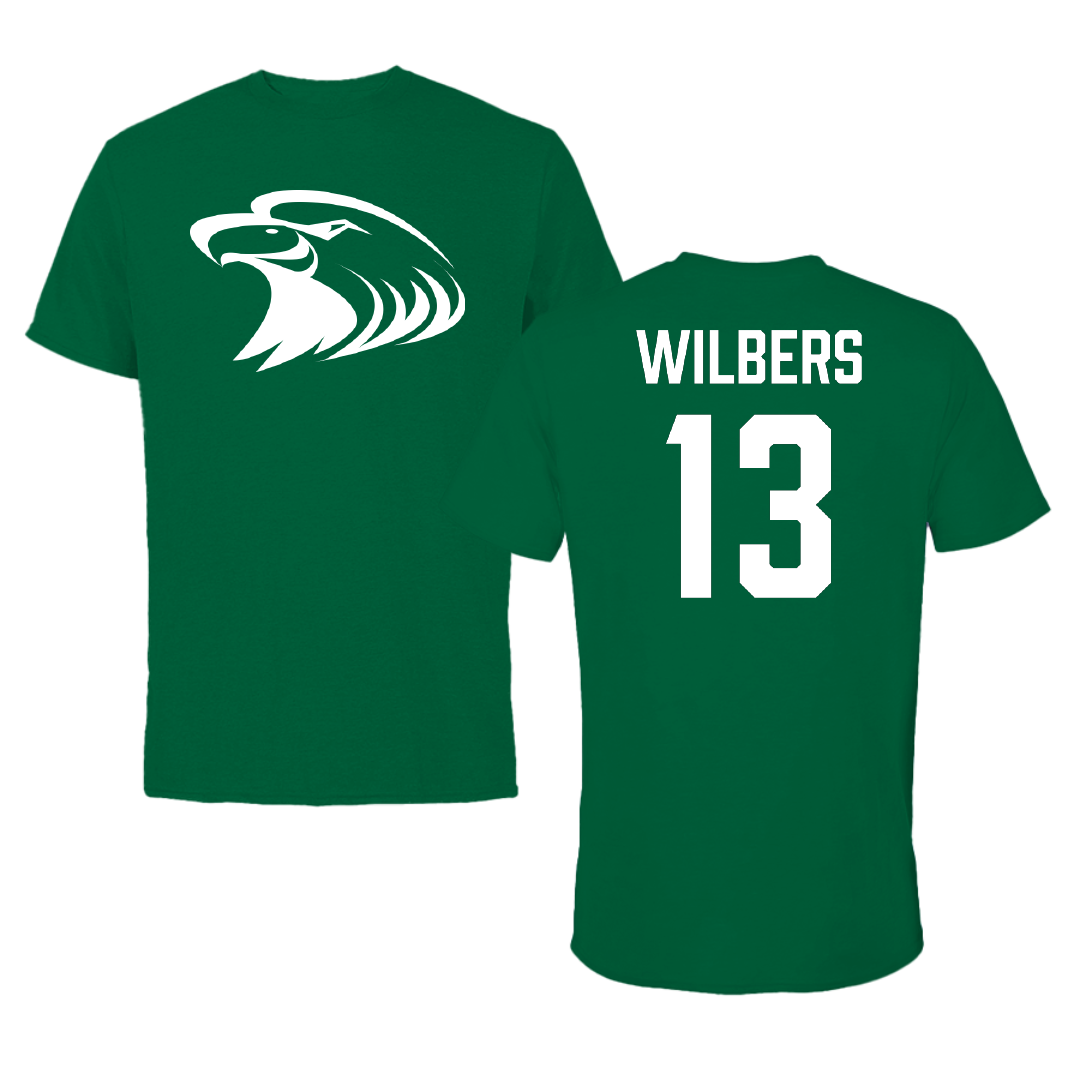 Central Methodist University Soccer Green Performance Tee - #13 Jackson Wilbers