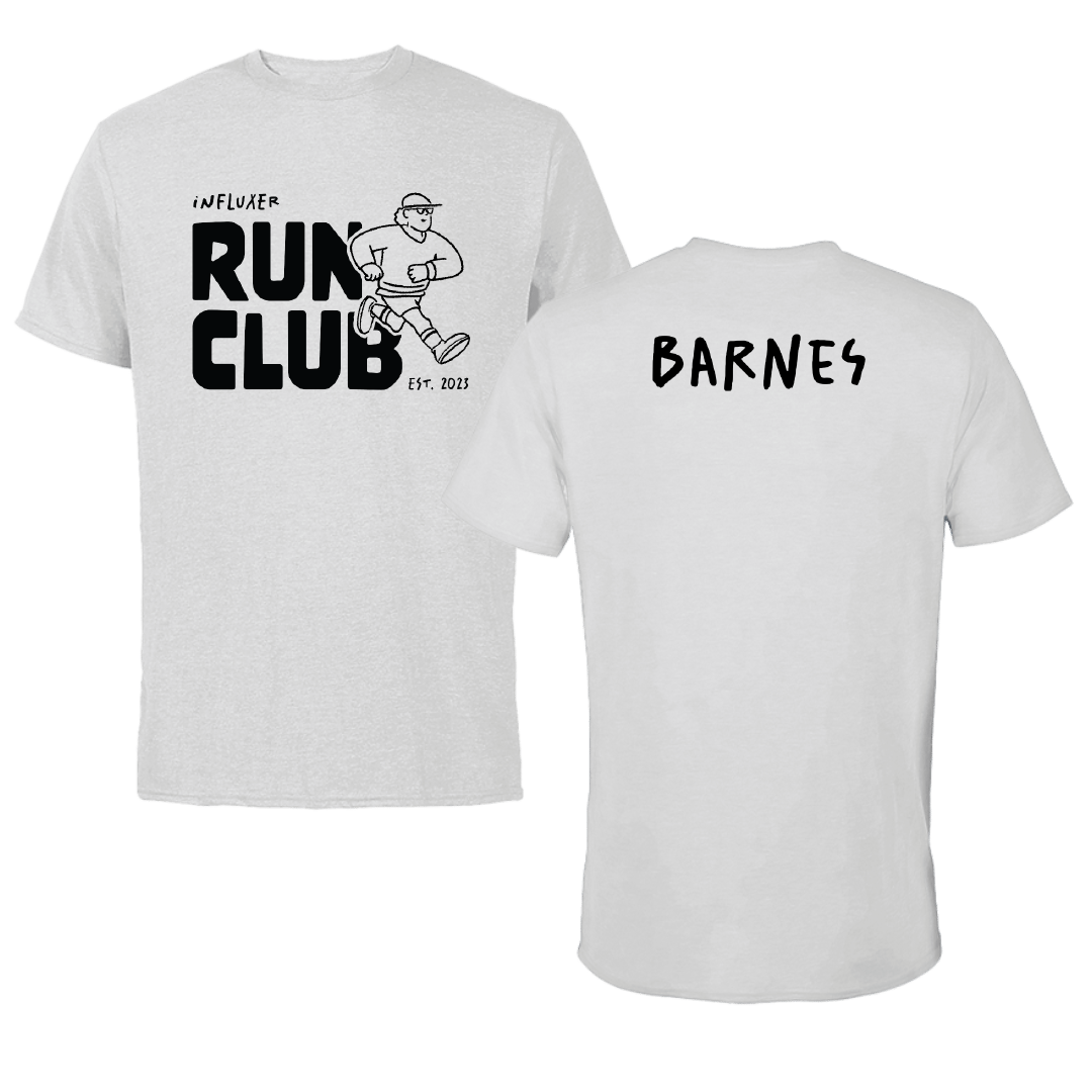 TF and XC Light Gray Influxer Run Club Performance Tee - Ja’Michael Barnes